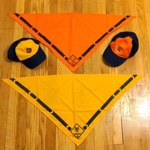 Cub Scouts Tiger & Wolf Neckerchief Caps Bundle